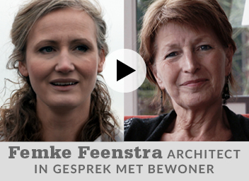 Femke Feenstra, architect in gesprek met bewoner